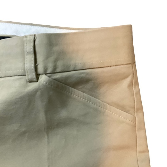 Theory Hartsdale Cropped Ankle Khaki Tan Pants Size 4 Career Office Neutral - Picture 6 of 16